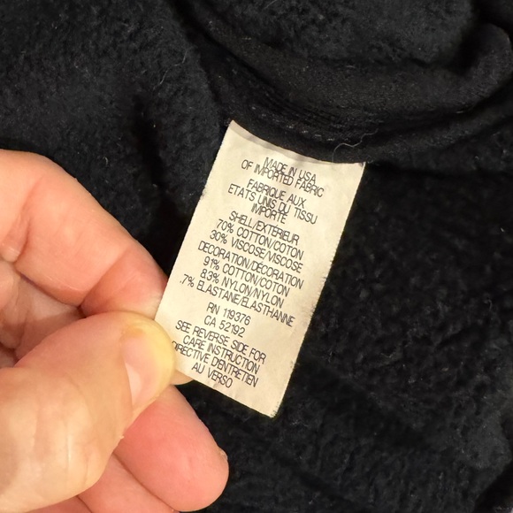 Helmut Lang Crop Zip Hoodie in Black - Picture 8 of 11